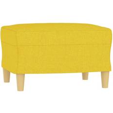 Reposapiés vidaXL De Tela Amarillo 60x50x41 cm Reposapiés