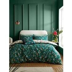 RHS Foliage 100% Cotton Set - - Single Duvet Cover Green