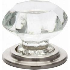 Building Materials PatioPlus Old Town Clear Cabinet Knob 1.75 in Satin Nickel 1pcs