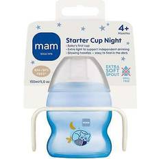 Mam Blue Baby Bottles & Tableware Mam cups starter cup & glow handles 150ml pink baby drinking bottle