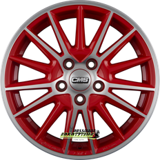 20" - 5/114,3 Autofelgen CMS C23 Diamond Red Gloss 6.5x16 ET45 LK5/114.3 ML60.1 Felge