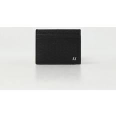 Armani Exchange Men's All Over Debossed Case Travel Accessory-Envelope Card Holder, Black