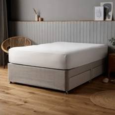 Black Bed Sheets Silentnight Supersoft Fitted - Charcoal (Double 4'6) Bed Sheet Black, Grey