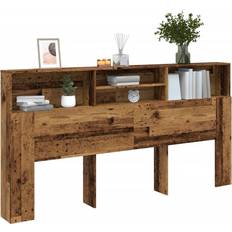 Senge & Madrasser vidaXL Med Opbevaring 200x19x103,5 cm Konstrueret Træ Sengegavl