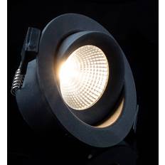 Lamper SLC One 360° LED-indbygningsspot 2.700K Sort Spotlight