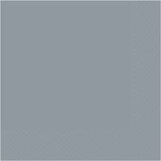 Grey Paper Napkins Amscan Graphite Napkins 20 Pack