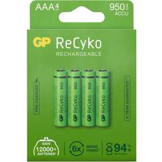 AAA (LR03) Batterier & Laddbart GP Batteries ReCyko AAA 950mAh 4-pack