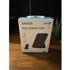 Mobile Phone Accessories Anker 622 Magnetic Battery (MagGo) 5000mAh Foldable Magnetic Wireless Portable Charger and USB-C for iPhone 15/14/13/12 Series Black)