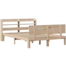 Senge & Madrasser vidaXL Med Sengegavl 160x200 cm Massivt Fyrretræ Sengeramme