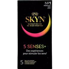 Blå Beskyttelse & Hjelpemidler Manix Skyn: 5 Senses Kondomer, 5 stk