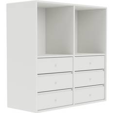Orange Hylder Montana Reol 1223 69.6 x 69.6 cm - 01 White Bogreol 69.6cm