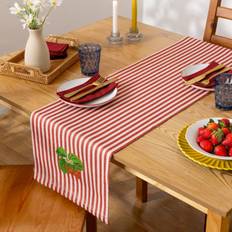 Mehrfarbig Tischdecken Wylder Nature Strawberry Stripes Indoor/Outdoor Table Runner 230 x 35 cm - Tablecloth Multicolour, Green