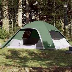 6 ppl. Tents vidaXL (green, 6-person) Family Tent Dome 6-Person Lightweight Tent Camping Tent Waterproof