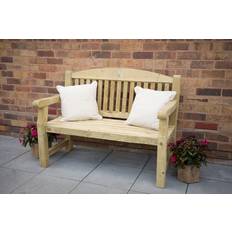 Forest Garden Harvington Wooden - Brown (96 cm H x 123 cm W x 68 cm D) Garden Bench