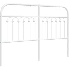 Black Headboards vidaXL Metal Black 180 cm (100 cm H x 142 cm W x 3 cm D) Headboard