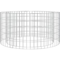 vidaXL Gabion Bålkurv Ø 100 cm Galvaniseret Jern