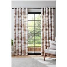 Beige Curtains Catherine Lansfield Ombre Texture Thermal Eyelet Curtains 117 cm x 183 cm - Beige