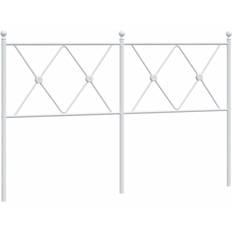 vidaXL Metal White 140 cm Headboard