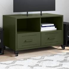 Stahl Fernsehschränke vidaXL Cabinet Olive Green 68 x 39 x 43.5 cm TV Bench