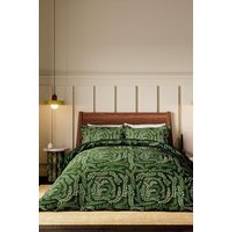 Harlequin Fayola Cotton Set - - King Duvet Cover Green