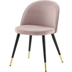 Venture Home Velvet Messing 2-pak Rosa Køkkenstol