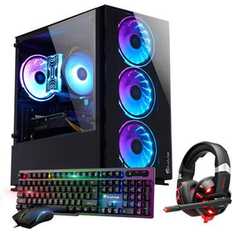 Desktop Computers HAJAAN Gaming Desktop PC i5 11400F 6GB 512GB NVME SSD 16GB DDR4 RAM 3200 Wi-Fi Bluetooth Windows 11 Pro