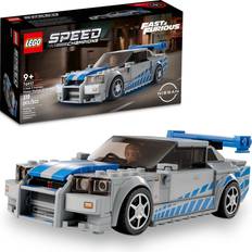 Giochi di Costruzione LEGO Speed Champions 2 Fast 2 Furious Nissan Skyline GT-R (R34) Macchina Giocattolo, Modellino Auto da Collezione 2023 con Minifigure, Giochi per Bambini e Bambine da 9 Anni, Idea Regalo 76917