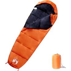 3-Jahreszeiten-Schlafsack - Orange Schlafsäcke vidaXL Sleeping Bag 3 Seasons For Adults