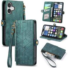 Apple iPhone 16 Wallet Cases Simple Business Shockproof Flip Wallet Case for iPhone 16