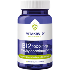 Vitakruid B12 1000 mcg Methylcobalamin Schmelztabletten (180 Lutschtabletten)