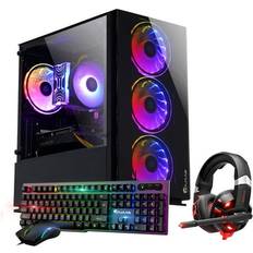 Desktop Computers HAJAAN Gaming Desktop PC i5 11400F 512GB 4.40GHz SSD 16GB DDR4 RAM 3200 Wi-Fi Bluetooth Windows 11 Pro