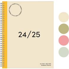 Beige Calendars Planner 2024-2025 Academic Year 18-Month Simple Weekly Planner 8.5 x 11 inch Cream