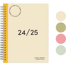 Beige Calendars Planner 2024-2025 Academic Year 18-Month Simple Weekly Planner 8 x 6 inch - Cream