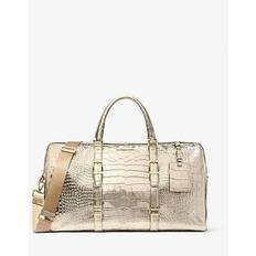 Michael Kors Bolsos de deporte Michael Kors Bedford Travel Extra-large Metallic Crocodile Embossed Leather Weekender Bag