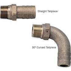 Groco 1-1/2" NPT x 1-3/4" Bronze Full Flow Pipe to Hose Straight Fitting