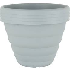 Pots, Plants & Cultivation Wham Beehive 32 cm Round Pot Pack of 4 Cement Grey (37 cm H x 48 cm W x 48 cm D)