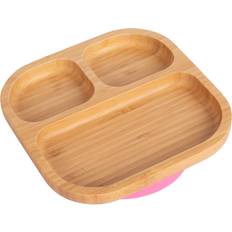 Tiny Dining Children's dinner plate with stay put suction cup eco-friendly bamboo crockery