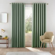 Eden Lined Curtains 66" x 90" - Sage