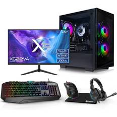 AWD-IT Level 3 Intel Core i3 14100F RTX 3050 6GB DDR4 PC Monitor Package for Gaming