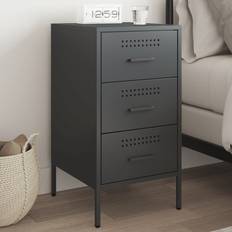 vidaXL Cabinet Bedroom Nightstand 69 cm H X 36 cm W X 39 cm D Bedside Table