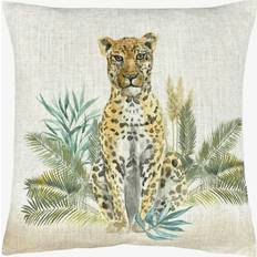 Linen Complete Decoration Pillows Evans Lichfield Kenya Leopard Velvet Polyester Filled Cushion 43 cm H x 43 cm W x 3 cm D Complete Decoration Pillows