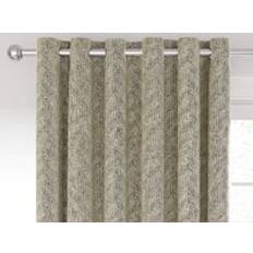 Nalu Nicole Scherzinger Hana Lined Curtains 90" x 72" - Cream