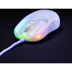 MZ1 RGB Rail Gaming Mus 6 Knapper Hvid Med RGB-LED Lys