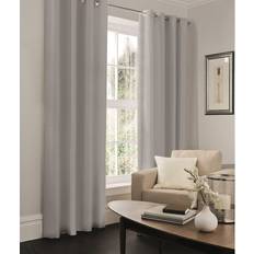 Curtains & Accessories Three Posts Altnahinch Eyelet Semi Sheer Curtains - Silver (167 W x 183 D cm)