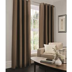 Curtains & Accessories Three Posts Altnahinch Eyelet Semi Sheer Curtains - Chocolate (167 W x 229 D cm)