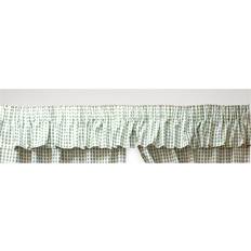 Curtains & Accessories Gingham Check Sage Curtain Pelmet 132 in / 10 in