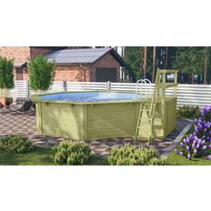 Eingegrabene Pools Karibu Holz-Pool Modell X2