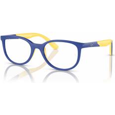 Blue - Junior Glasses Ray-Ban Ray-Ban Rb1622 Kids Bio-based Blue On Yellow Clear Lenses Polarized 46-17 (46-17)