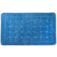 Emma Barclay Blue Crosshatch Bath Mat