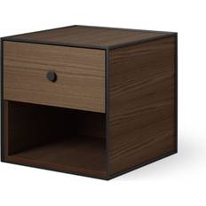 Oak - Rectangle Bedside Tables Audo Copenhagen Frame Smoked Oak Bedside Table 13.8x13.8"